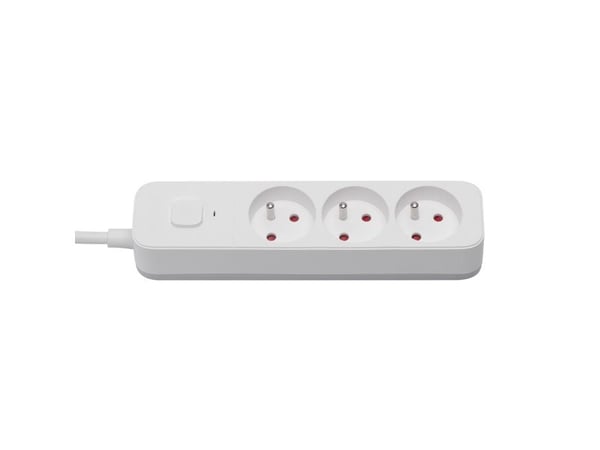 SAVIO LZ-07 Overspenningsvern strømskinne 3 stikkontakter 1,5m