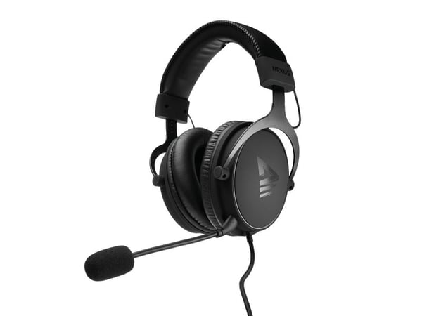Savio NEXUS, Koblet med ledninger (ikke trådløs), Spilling, 370 g, Hodesett, Sort