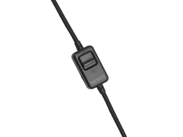Savio NEXUS, Koblet med ledninger (ikke trådløs), Spilling, 370 g, Hodesett, Sort