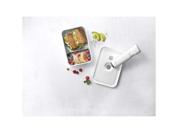 ZWILLING FRESH & SAVE, Lunch container, Adult, Grey, White, Plastic, Silicone, Rectangular, 1 L