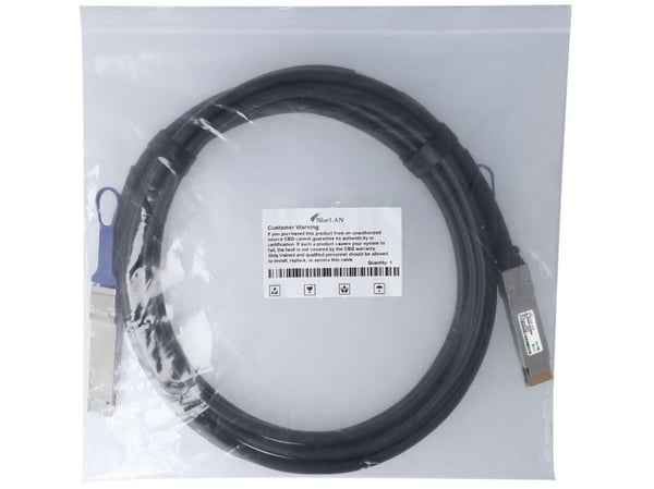 BlueOptics QDD-400-CU2M-BL, 2 m, QSFP-DD, QSFP-DD, Hankjønn/hankjønn