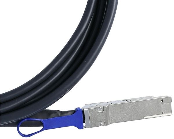 BlueOptics QDD-400-CU2M-BL, 2 m, QSFP-DD, QSFP-DD, Hankjønn/hankjønn