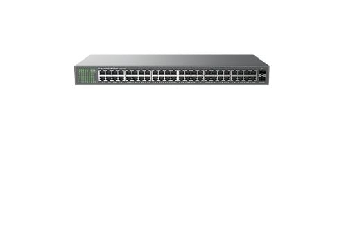 Grandstream GWN7706 - Switch - ustyrt - 48 x 10/100/1000 + 2 x Gigabit SFP - stasjonær, rackmonterbar