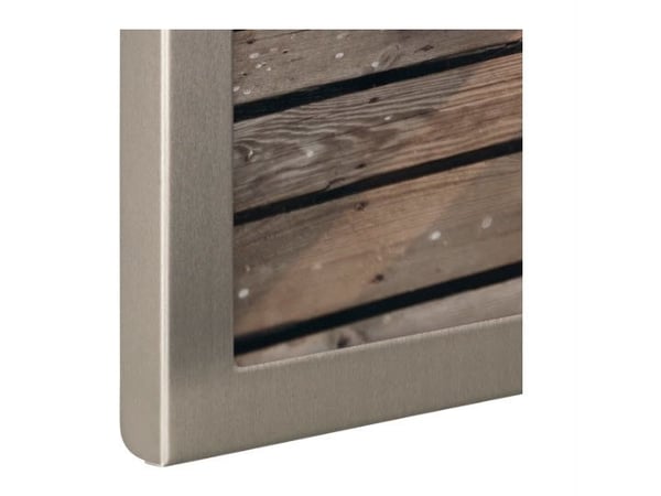 Hama Riva, Aluminium, Glass, Titan, Enkel bilderamme, Bord, Vegg, 13 x 18 cm, Rektangulær