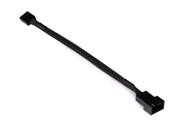 Alphacool viftekabel 4-pins til 4-pinners forlengelse 15cm - svart