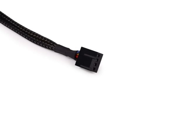Alphacool viftekabel 4-pins til 4-pinners forlengelse 15cm - svart