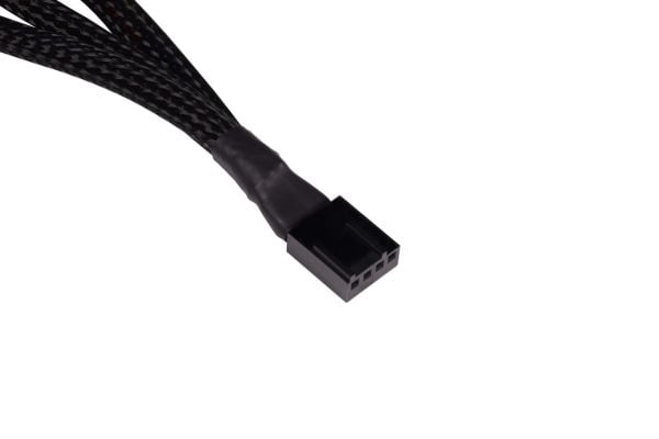 Alphacool Y-splitter 4-pins til 3x 4-pinners PWM 15cm - svart
