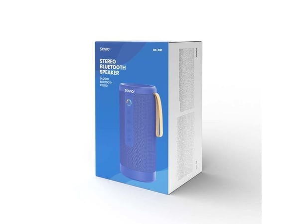 SAVIO BS-031 STEREO Bluetooth-høyttaler, 2x5W blå, AUX, SD, TWS