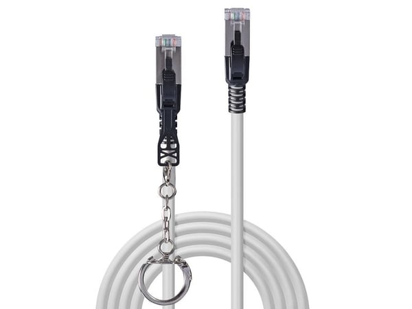 Lindy 47600, 0,3 m, Cat6a, S/FTP (S-STP), RJ-45, RJ-45, Grå
