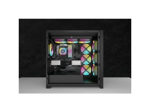 Corsair iCUE Link LCD H100i RGB - Prosessorin nestejäähdytysjärjestelmä - Jäähdyttimen koko: 240 mm - (seuraaville: LGA1156, LGA1155, LGA1150, LGA1...