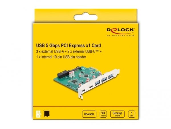 Delock - Gränssnittsadapter - PCIe 2.0 - SATA
