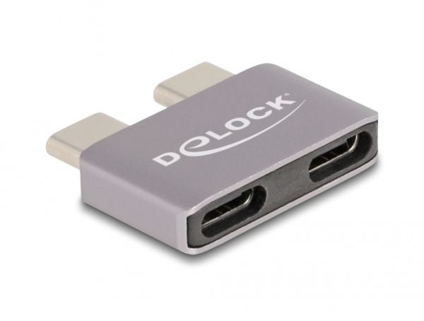 Delock - USB-adapter - USB-C (hann) til USB-C (hunn) - USB 3.1 - 48 V - 5 A - støtte for Power Delivery 3,1, USB Power Delivery (240 W), up to 40 G...