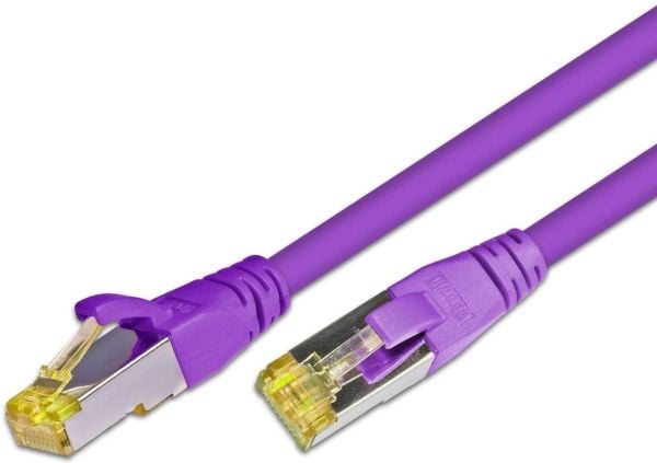Wirewin S/FTP CAT6A 15.0m, 15 m, Cat6a, S/FTP (S-STP), RJ-45, RJ-45, Fiolett