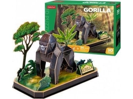 Cubic Fun CUBIC FUN PUZZLE 3D GORILLA ANIMALS.