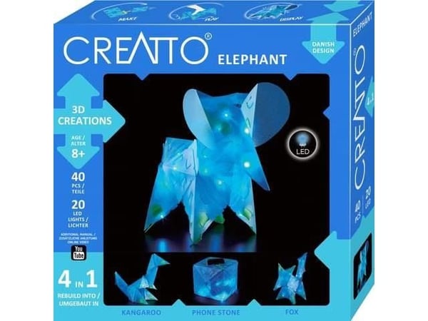 Creatto - Glødende elefant og venner PIATNIK