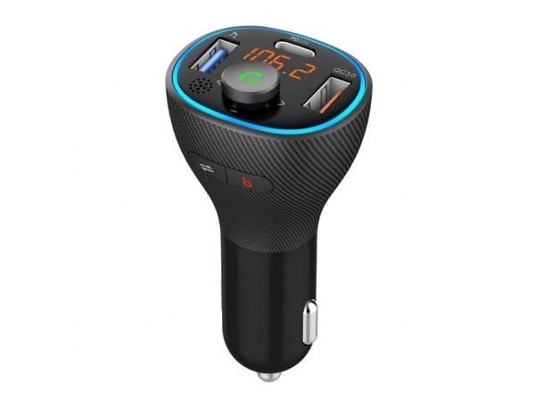 FM-sender Art Car FM MP3-sender med BT-funksjon, USB LCD FM-73 QC3.0