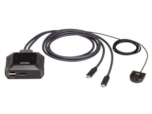 ATEN US3312 - KVM / lyd / USB-svitsj - with remote port selector - 2 x USB 3.2 Gen 1 - 1 lokalbruker - stasjonær - for VanCryst VB905