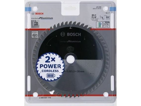 Bosch RUNDSAVKLKLINGE ACCU STD ALU B 190X20MM56T