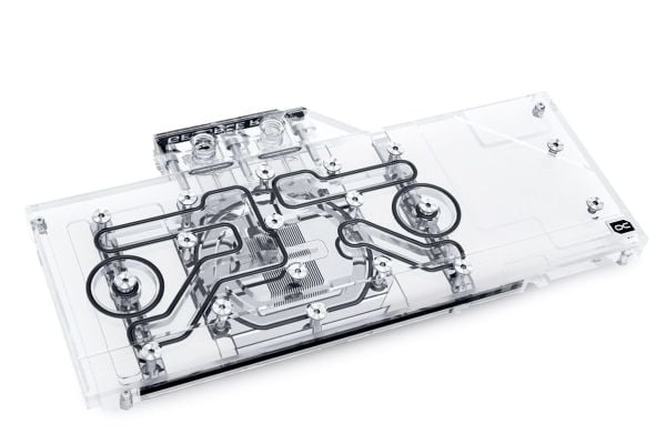 Alphacool 11961, Bakplate, Akryl, Kopper, Nickel, Sort, Gjennomsiktig, 3-pin, 1/4", 264 mm
