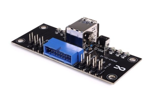 Alphacool ES etu- ja I/O-paneeli USB 3.0:lla ja kaapelisarja palvelinkoteloon