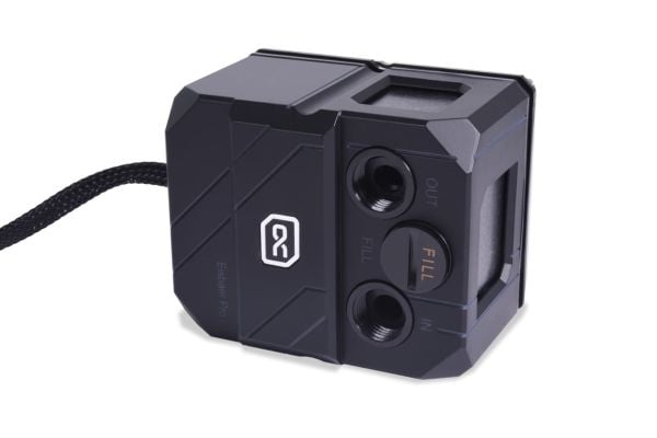 Alphacool 13094, Vannblokk, Akryl, Kopper, Nickel, Sort, 1/4", 60 °C, 0,8 stang