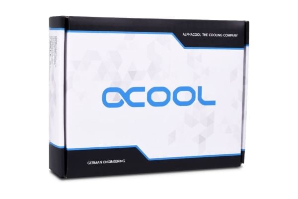 Alphacool 13094, Vannblokk, Akryl, Kopper, Nickel, Sort, 1/4", 60 °C, 0,8 stang