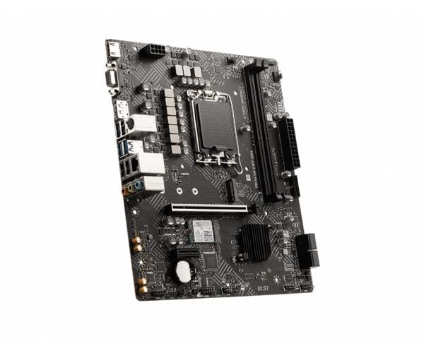MSI PRO H610M-G WIFI DDR4 - Hovedkort - micro ATX - LGA1700-sokkel - H610 Chipset - USB 3.2 Gen 1 - Gigabit LAN, Bluetooth, Wi-Fi - innbygd grafikk...