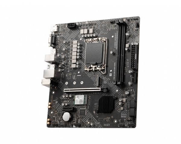 MSI PRO H610M-G WIFI DDR4 - Hovedkort - micro ATX - LGA1700-sokkel - H610 Chipset - USB 3.2 Gen 1 - Gigabit LAN, Bluetooth, Wi-Fi - innbygd grafikk...