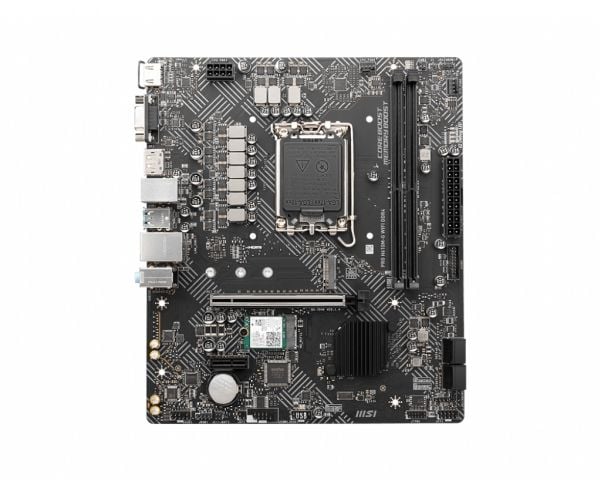 MSI PRO H610M-G WIFI DDR4 - Hovedkort - micro ATX - LGA1700-sokkel - H610 Chipset - USB 3.2 Gen 1 - Gigabit LAN, Bluetooth, Wi-Fi - innbygd grafikk...