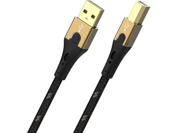 OEHLBACH USB Primus B, 5 m, USB A, USB B, USB 2.0, 0,48 Gbit/sek, svart, gull OEHLBACH USB Primus B, 5 m, USB A, USB B, USB 2.0, 0,48 Gbit/sek, svart, gull