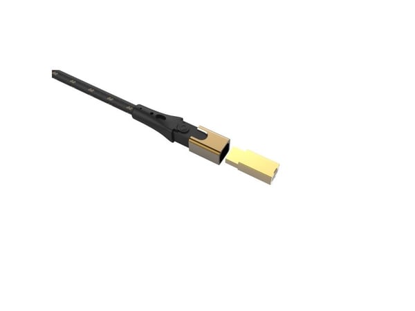 OEHLBACH USB Primus B, 5 m, USB A, USB B, USB 2.0, 0,48 Gbit/sek, svart, gull