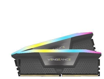 CORSAIR Vengeance RGB - DDR5 - sett - 32 GB: 2 x 16 GB - DIMM 288-pin - 5600 MT/s / PC5-44800 - CL40 - 1.25 V - svart
