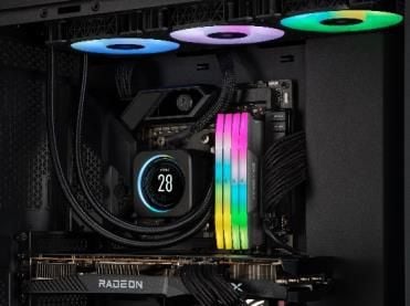 CORSAIR Vengeance RGB - DDR5 - sett - 32 GB: 2 x 16 GB - DIMM 288-pin - 5600 MT/s / PC5-44800 - CL40 - 1.25 V - svart