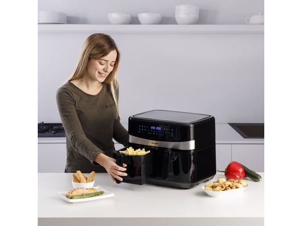 Taurus Air Fry Digital Duo, Varmluftsfrityr, 9 l, 50 °C, 200 °C, 60 min, Dobbel