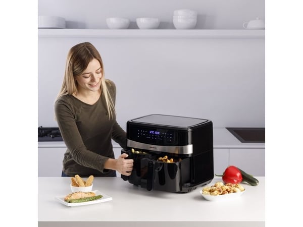 Taurus Air Fry Digital Duo, Varmluftsfrityr, 9 l, 50 °C, 200 °C, 60 min, Dobbel