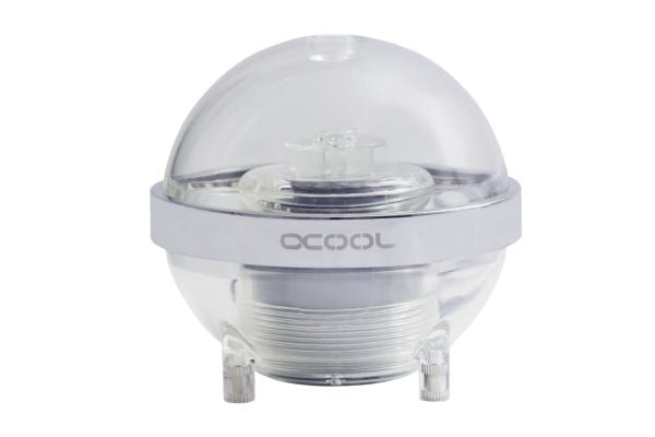 Alphacool 13795, Vannblokk, Acetal, Messing, Gjennomsiktig, 4-pin, 1/4", 60 °C