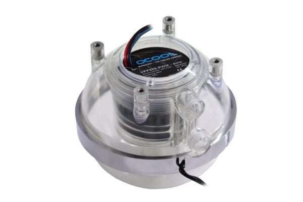 Alphacool 13795, Vannblokk, Acetal, Messing, Gjennomsiktig, 4-pin, 1/4", 60 °C
