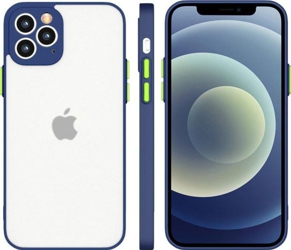Hurtel Milky Case Silikon fleksibelt gjennomsiktig deksel til Samsung Galaxy A42 5G Marineblå
