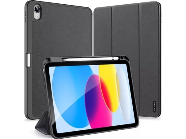 Dux Ducis Domo-skal till iPad 10,9'' 2022 (10:e gen.) smart cover/stativ - svart