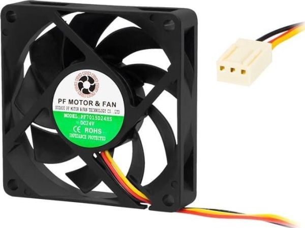 Blow-vifte 70x15 mm 24V sklivifte