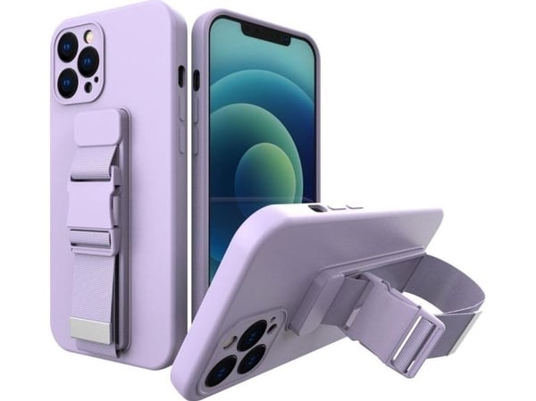 Rope case gel-deksel med kjedehåndtak-veske/armbånd iPhone 11 Pro - lilla