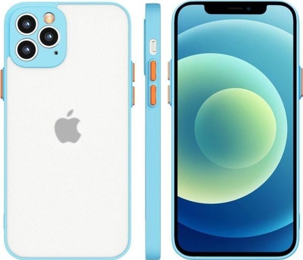 Milky Case silikon fleksibelt transparent deksel til Xiaomi Redmi 9T - blå