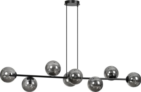 Veggarmatur Orno LETO vegglampe, maks 8x40W, E14, sort-grafitt