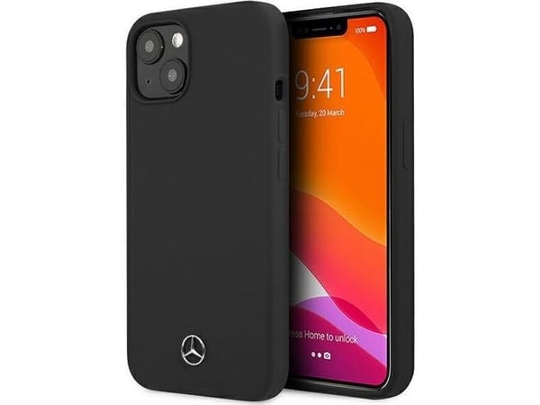 Mercedes silikondeksel til iPhone 13 mini - svart