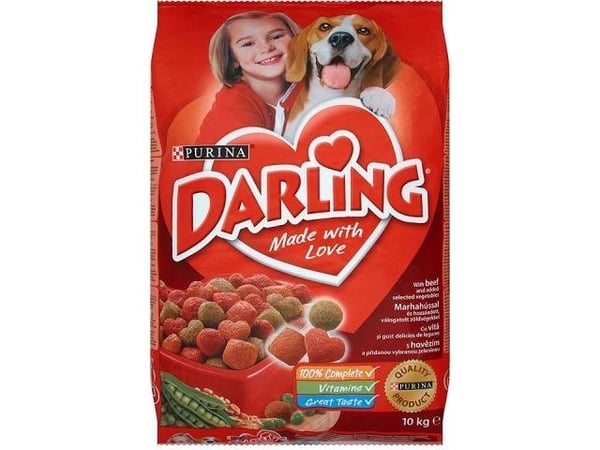 Purina Darling, Voksen, Alle hunderaser, Storfekjøtt, Grønnsaker, 10 kg