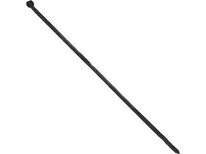 Orno kaapelinside, musta, UV-kestävä, 2,5 mm leveä, 200 mm pitkä, 100 kpl.