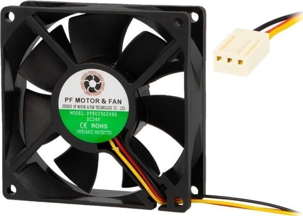 Vifte Blow 80x25mm 24V glidende