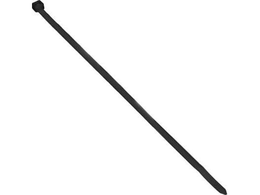 Orno kaapelinside, musta, UV-kestävä, 4,8 mm leveä, 250 mm pitkä, 100 kpl.