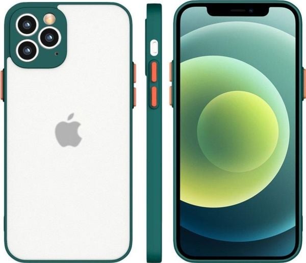 Milky Case silikon fleksibelt gjennomsiktig deksel til Samsung Galaxy A42 5G - mørkegrønn