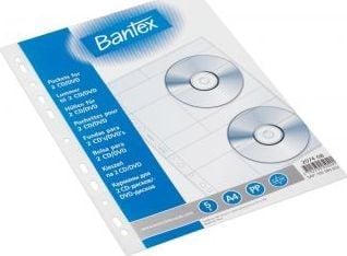 BANTEX CD-ficka, transparent